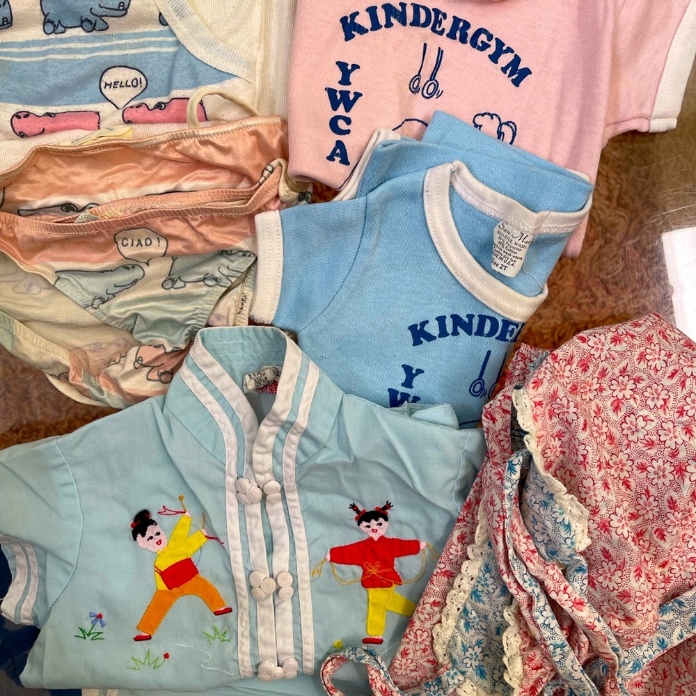 1980’s vintage girls toddler clothing